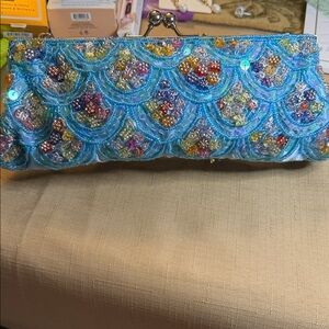 Colorful Beaded Clutch